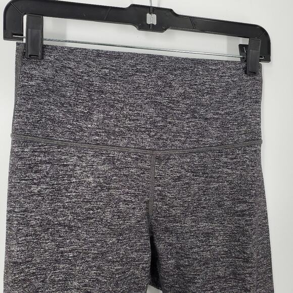 Lululemon Heathered Black 28" Wunder Under High Rise Tight Leggings 8 - Picture 4 of 10